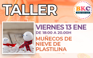 Taller Muñecos de nieve de plastilina