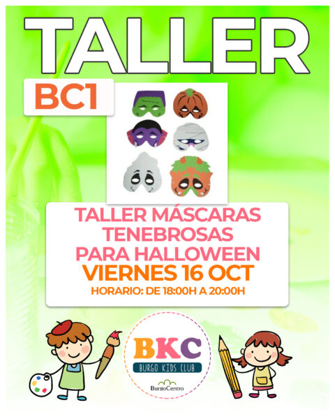 BC1.- Taller Máscaras tenebrosas para Halloween