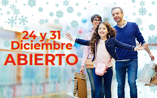 24 y 31 Diciembre, ABIERTO
