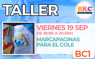BC1.- Taller marca páginas para el cole