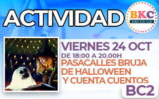 BC2.- Pasacalles Bruja Halloween y cuenta cuentos