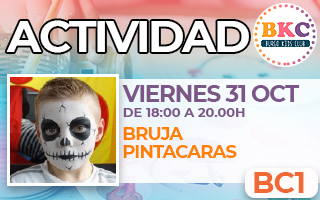 BC1.- Bruja pintacaras por Halloween