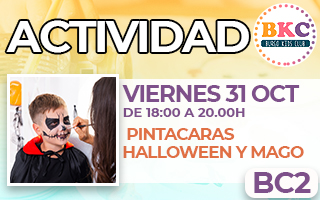 BC2.- Pintacaras de Halloween y magia