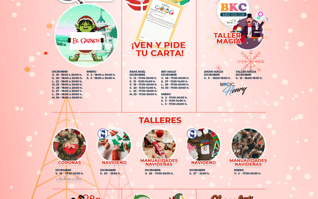 ¡La Navidad más divertida te espera en BurgoCentro 2!