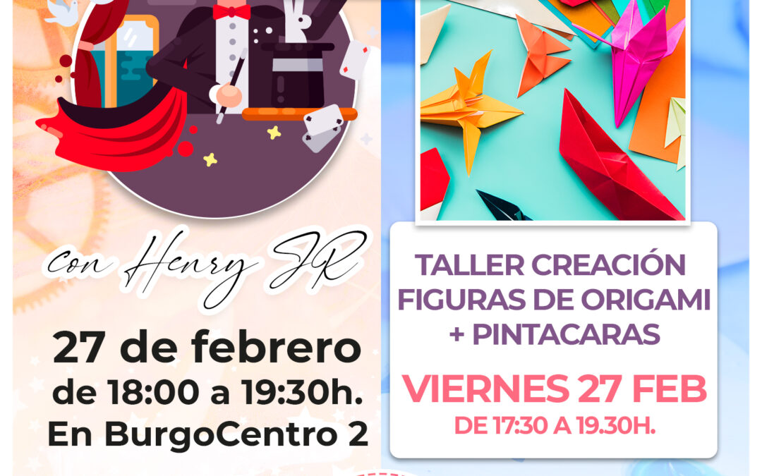 BC2.-Taller de magia, Taller origami y pintacaras