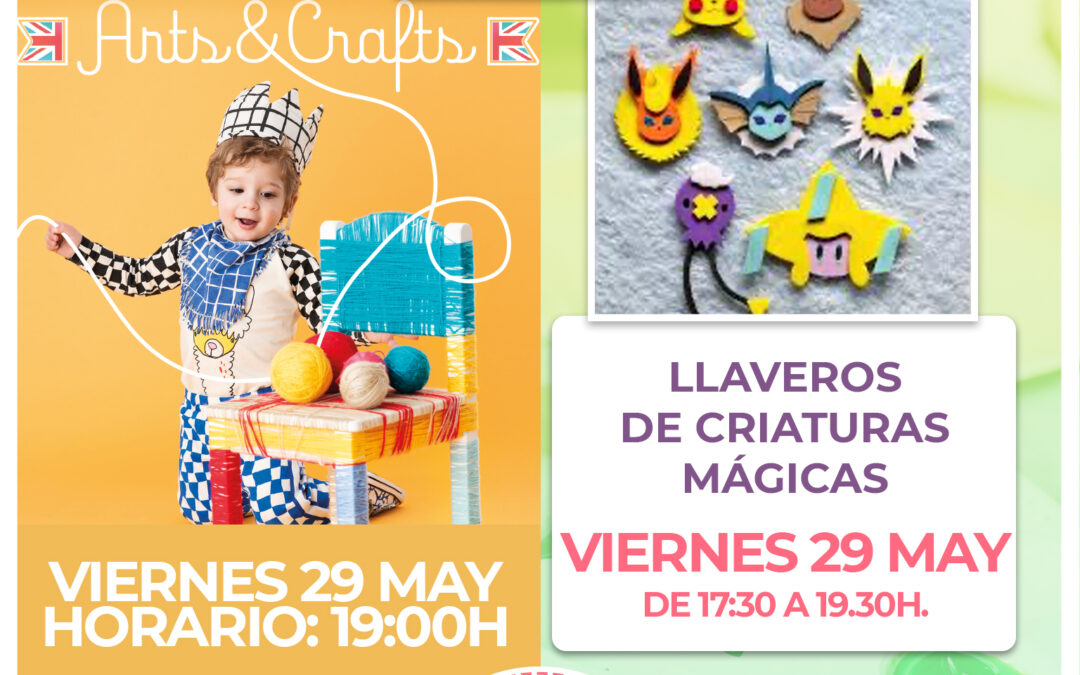 BC2.-Taller llaveros criaturas mágicas y taller manualidades en inglés