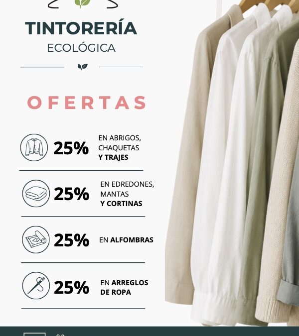Ofertas en tintoreria