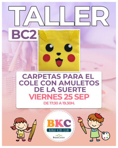 BC2.- Taller carpetas para el cole con amuletos de la suerte